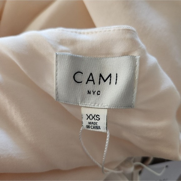 Cami NYC Tilda Linen Cami in  Ceramic Cream Size XXS One Shoulder Beaded NWT - Picture 11 of 13